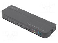 Device: KVM switch; black; Support: 4K,HDCP,HDR,UHD 2160p DIGITUS