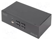 Device: KVM switch; black; HDMI 1.4,USB 2.0 DIGITUS