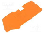 End plate; orange; 2110 WAGO