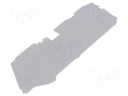 End plate; grey; 2110 WAGO