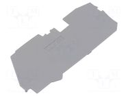 End plate; grey; 2116 WAGO