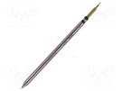 Tip; chisel,elongated; 1mm; for soldering station METCAL