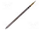 Tip; chisel,elongated; 2.5mm; for soldering station METCAL