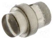 Fiber for LED; Ø3mm; L: 2.5mm; round; Front: flat; straight; PLP1 BIVAR