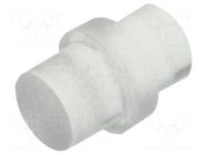 Fiber for LED; Ø3mm; L: 3mm; round; Front: flat; straight; PLP1 BIVAR