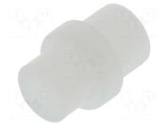 Fiber for LED; Ø3mm; L: 3mm; round; Front: flat; straight; PLP1 BIVAR