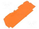 End plate; orange; 2104 WAGO