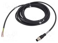 Cable: for sensors/automation; M12; PIN: 8; straight; 5m; plug; 4A LAPP