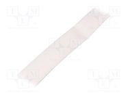 Heat shrink sleeve; thin walled; 3: 1; 18mm; L: 30m; white; reel HELLERMANNTYTON