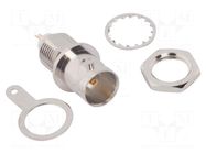 Connector: BNC; socket; female; straight; 75Ω; soldering; POM; brass AMPHENOL RF