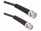 Cable; 50Ω; BNC male,both sides; straight; 0.5m AMPHENOL RF