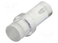 Fiber for LED; Ø3mm; L: 6mm; round; Front: flat; straight; PLP1 BIVAR