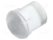 Fiber for LED; Ø3mm; L: 3mm; round; Front: convex; straight; PLP2 BIVAR