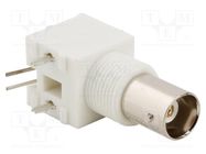 Connector: BNC; socket; female; angled 90°; 50Ω; THT; polypropylene AMPHENOL RF