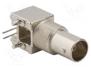 Connector: BNC; socket; female; angled 90°; 75Ω; THT; polypropylene AMPHENOL RF