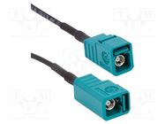 Cable; Fakra female,both sides; straight; 5m AMPHENOL RF