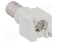 Socket; BNC; female; straight; 75Ω; THT; polypropylene; gold-plated AMPHENOL RF