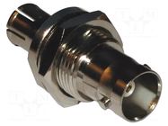 Adapter; BNC female; Insulation: PTFE; 75Ω; brass; 2GHz; -40÷85°C AMPHENOL RF