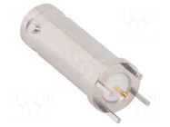 Connector: BNC; socket; female; straight; 50Ω; THT; on PCBs; PTFE AMPHENOL RF