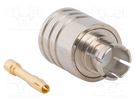 Plug; coaxial; female; straight; 50Ω; soldering; for cable; 2GHz AMPHENOL RF