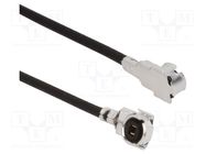 Cable; AMC4 female,both sides; angled; 0.1m AMPHENOL RF