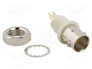 Connector: BNC; socket; female; straight; 75Ω; soldering; nylon AMPHENOL RF