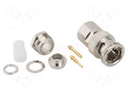 Connector: coaxial; plug; male/female; TWINAX; soldering,clamp AMPHENOL RF