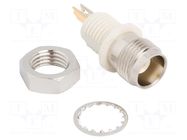 Connector: TNC; socket; female; straight; 50Ω; soldering; polyamide AMPHENOL RF