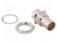 Connector: BNC; socket; female; straight; 75Ω; SMT; PTFE; -65÷165°C AMPHENOL RF