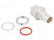 Connector: BNC; socket; female; angled 90°; 75Ω; THT; PTFE; brass AMPHENOL RF