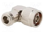 Adapter; N male,N female; Insulation: PTFE; 50Ω; brass; 11GHz AMPHENOL RF