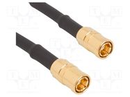 Cable; SMB female,both sides; straight; 0.25m; 50Ω AMPHENOL RF