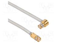 Cable; SMP female,both sides; angled,straight; 0.076m; 50Ω AMPHENOL RF