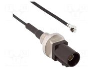Cable; AMC female,Fakra male; angled,straight; 0.05m AMPHENOL RF