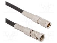 Cable; 75Ω; 1,0-2,3 HD male,BNC male; straight; 1.219m AMPHENOL RF