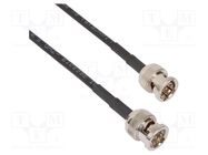 Cable; BNC male,both sides; straight; 0.153m; 75Ω AMPHENOL RF