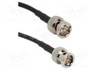 BNC,both sides; Belden 4855R; Cable: coaxial; 0.914m; male; male AMPHENOL RF