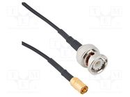 Cable; 50Ω; BNC male,SMB female; straight; 0.153m AMPHENOL RF