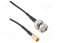 Cable; BNC male,SMB female; straight; 0.153m; 50Ω AMPHENOL RF