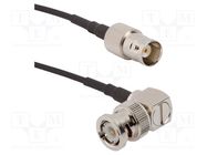 Cable; 50Ω; BNC male,BNC female; angled,straight; 0.61m AMPHENOL RF