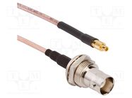 Cable; 50Ω; BNC female,MMCX male; straight; 0.153m AMPHENOL RF