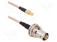 Cable; 50Ω; BNC female,MCX male; straight; 0.153m AMPHENOL RF