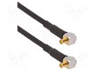 Belden 4855R; Cable: coaxial; 0.457m; MCX,both sides; male; male AMPHENOL RF