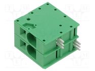 PCB terminal block; angled 90°; 10mm; ways: 2; on PCBs; 18AWG÷4AWG ADAM TECH