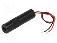 Module: laser; 5mW; red; line; 650nm; 21.6÷26.4VDC; 5÷30mA; 90° PICOTRONIC