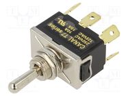 Switch: toggle; Pos: 3; DP3T; ON-OFF-ON; 10A/250VAC; T7; 1.5kV CANAL ELECTRONIC
