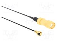 Cable; AMC female,SMA female; angled,straight; 0.05m; 50Ω AMPHENOL RF