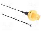 AMC,SMA RP; 1.32 mm Micro-cable; Cable: coaxial; 0.1m; female AMPHENOL RF