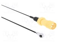 Cable; AMC female,RP-SMA male; angled,straight; 0.15m; 50Ω AMPHENOL RF