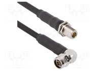 Cable; N socket,N male; angled,straight; 0.61m; 50Ω AMPHENOL RF